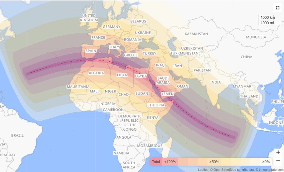 The eclipse of August 2027 will offer plenty more viewing options for totality, but none of them are in America.