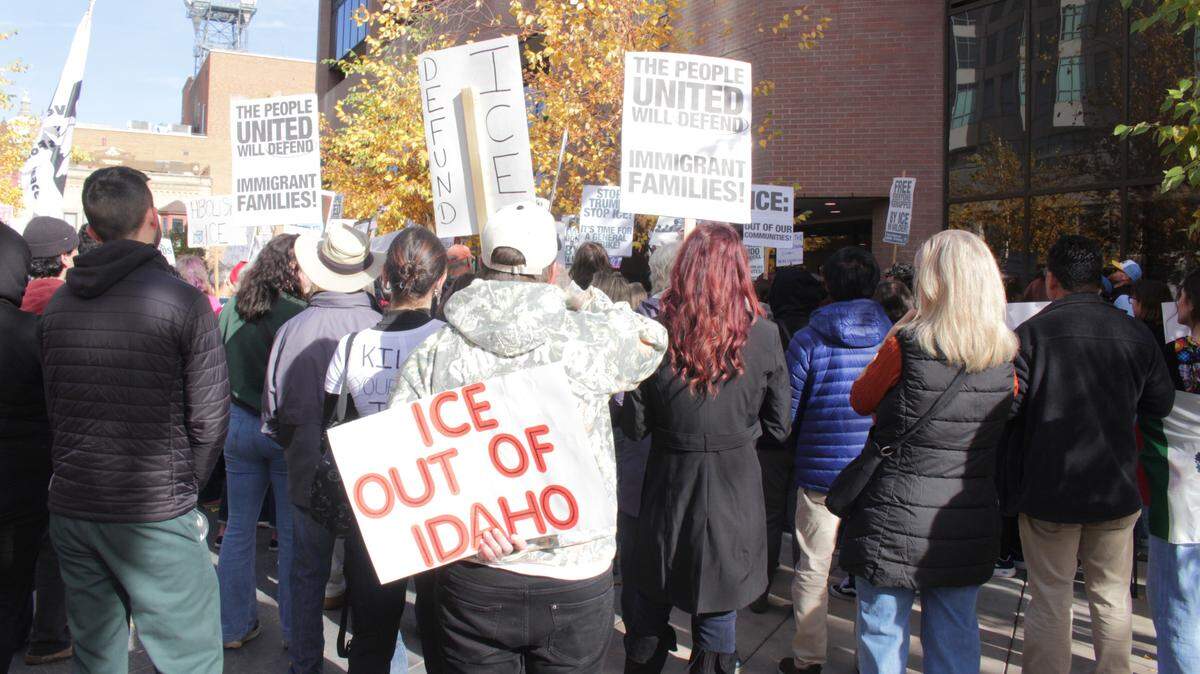 The nationwide strike against ICE tactics and to support immigrants made its way to Boise on Friday.