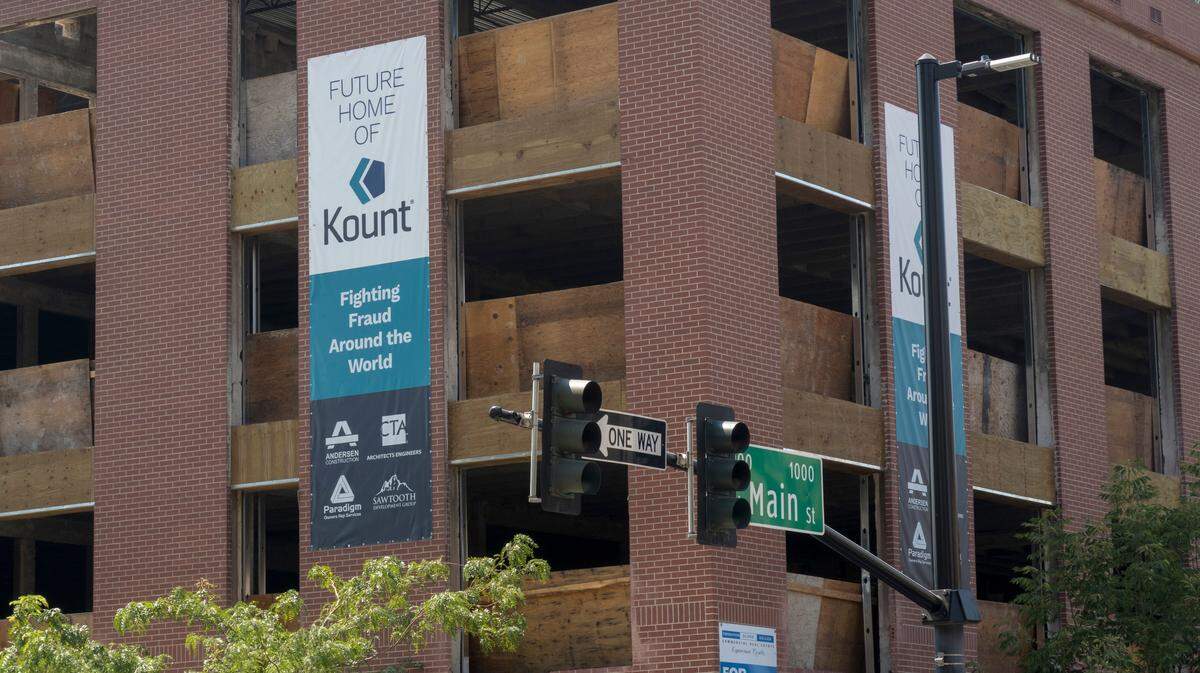 The John Alden Building at 10th and Main streets will become the Kount Building when the tech company moves early next year from its current headquarters on Lusk Street. A coffee shop and beauty salon are already open on the ground floor and will be joined by a small grocery store and restaurant.