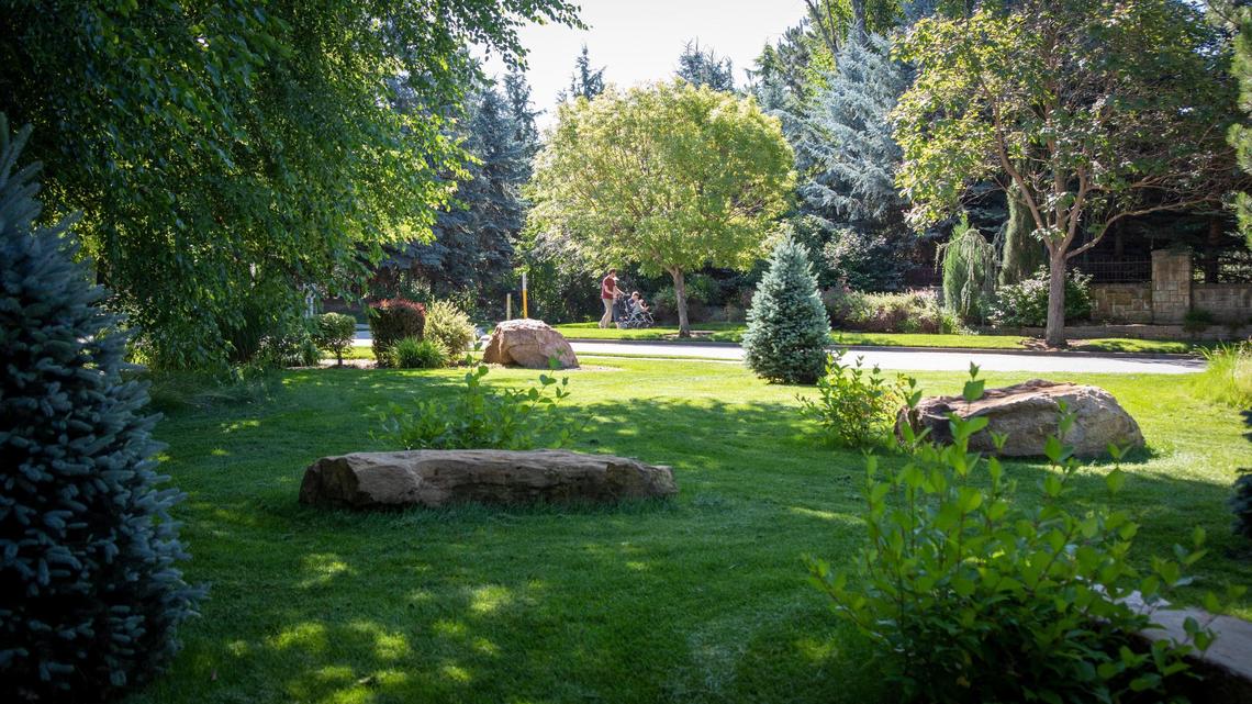 The Idaho Supreme Court sided with the city of Eagle, saying the Two Rivers Homeowners Association was required to maintain public access to the parking lot. The ruling came after the homeowners association dug up the lot and replaced it with this small park.