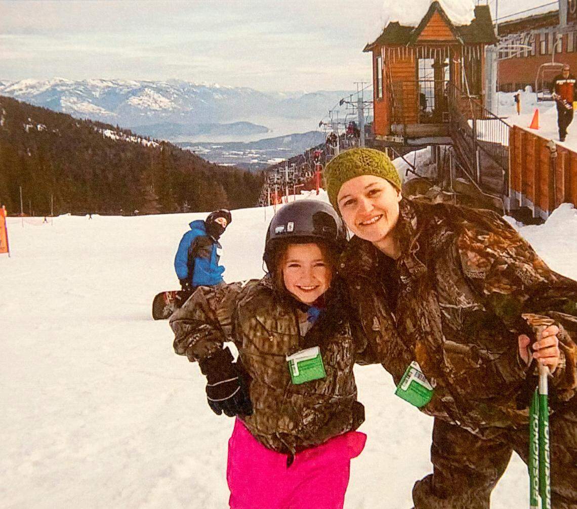 Jaclyn Zabel with one of her daughters. Zabel was shot to death in late May by her boyfriend, who then killed himself, authorities say. Her mother, Dawn Jantzen, said Zabel seemed most alive when she was with her children.