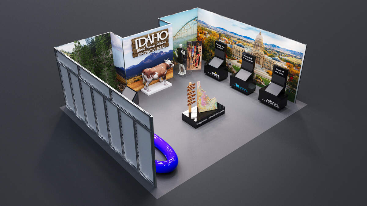 Each participating state decorates a unique pavilion. South Carolina’s pavilion will feature a mini-golf course, and Montana’s will have an interactive fossil digging station.