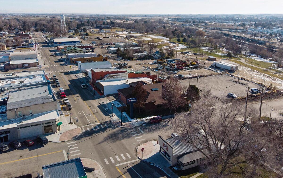 Downtown Kuna, where residents half a century ago would park cars in the middle of Main Street to converse with neighbors.