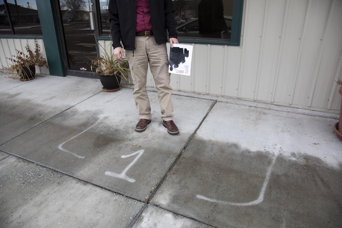 Before the vote, business representatives began lining up at the Community Development Center to get a jump on marijuana dispensary operations, causing Director Dan Cummings to spray paint numbers on the sidewalk to keep things orderly.