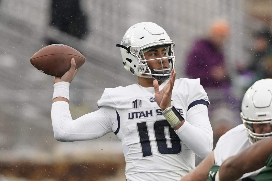 Utah State quarterback Jordan Love is the Mountain West Conference preseason offensive player of the year and the object of a Heisman Trophy campaign.