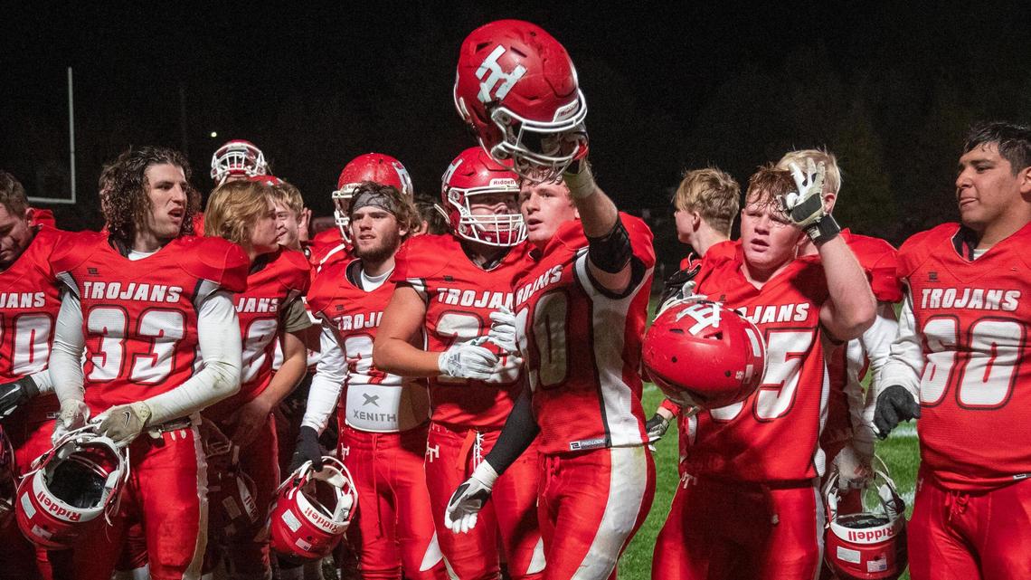 Homedale celebrates its third straight 3A SRV league title last fall after a 28-14 win over Fruitland. The Trojans return as the favorite for a fourth title this fall.