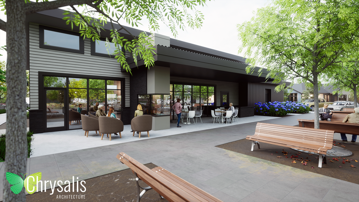 The redevelopment of Boise Christian Homes includes a new club house. Residents would be able to walk to other buildings within the village.