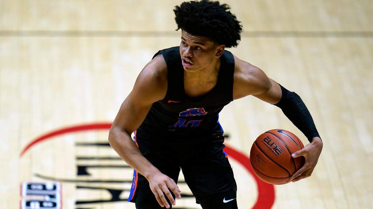Sophomore guard RayJ Dennis and the Boise State men’s basketball team face SMU in the first round of the NIT on Thursday at the Comerica Center in Frisco, Texas.