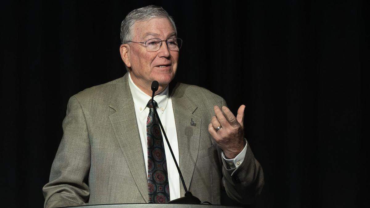 Lt. Gov. Scott Bedke addresses Idaho's 2025 state budget as he kicks off a conference hosted Associated Taxpayers of Idaho in Boise, Wednesday, Dec. 3, 2025.