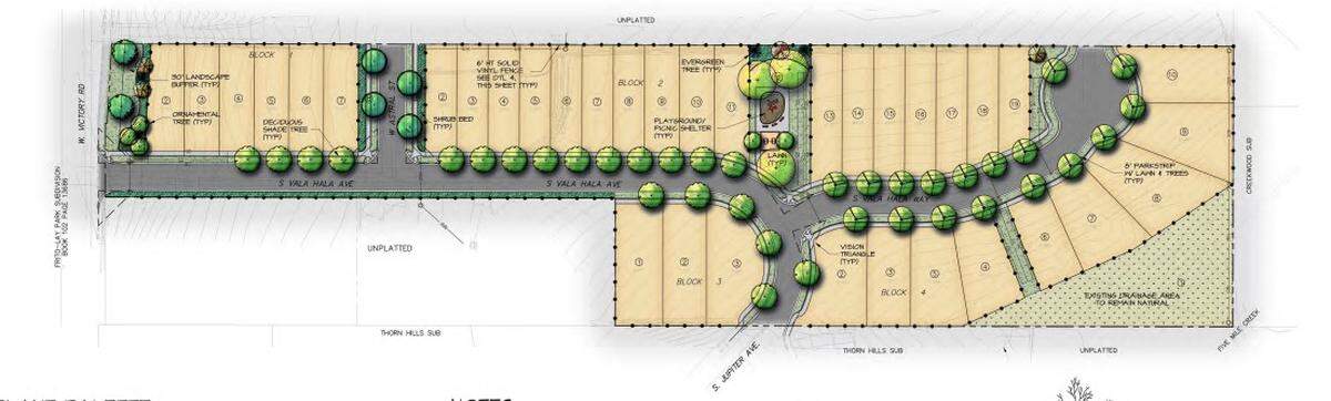 The new subdivision would have 35 single-family homes.