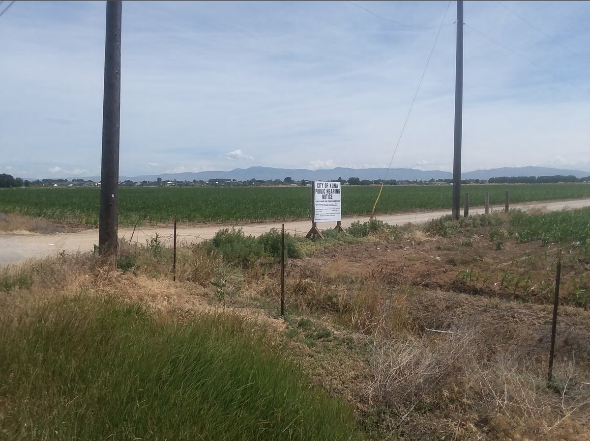 Larry Hansen of Meridian wants to annex these 125 acres of farmland in Kuna near East Hubbard Road and North Meridian Road for future development.