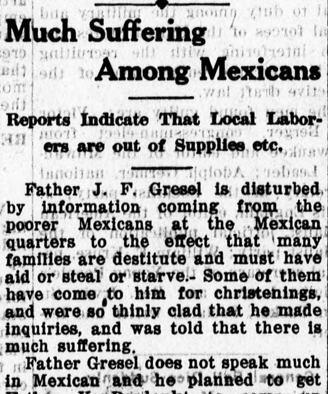 In this excerpt from an article published in Jan. 1919 in the Idaho Republican, an anonymous reporter discusses the dismal living conditions of Mexican workers under contract with the Utah-Idaho Sugar Company in Blackfoot.