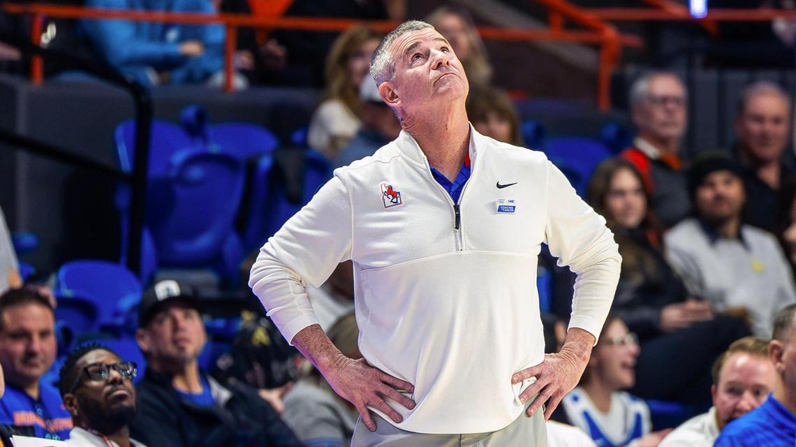 Boise State coach Leon Rice will be leading the Broncos into their final season in the Mountain West.