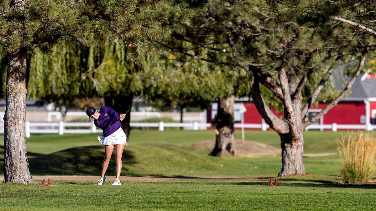 Rocky Mountain’s Maggie Urian helped lead the Grizzlies to their fifth straight district championship Tuesday at the Boise Ranch Golf Course.