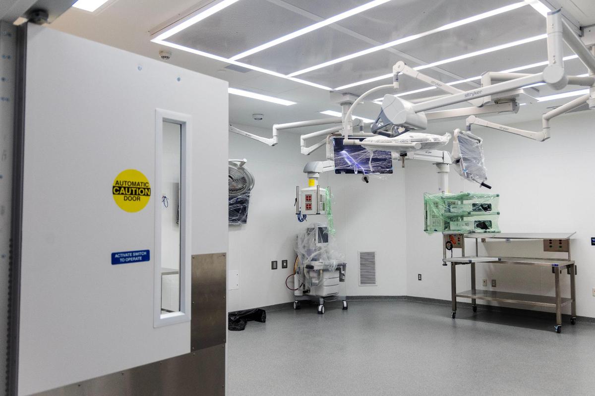 One of 12 surgical operating rooms at St. Luke’s Health System’s new Center for Orthopedics and Sports Medicine in Boise.