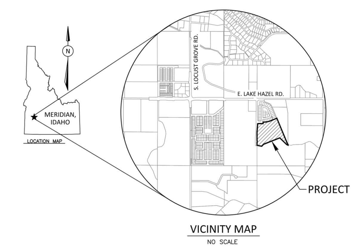 The Vertex Subdisivion, locate on the south of Lake Hazel Road, would have 95 homes.