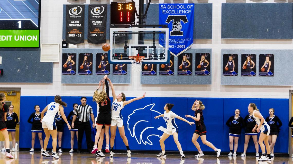 Boise junior Avery Howell shoots as the shot clock winds down Tuesday at Timberline. Idaho high school basketball teams could begin using a 35-second shot clock this year. But the IHSAA left it up to schools to implement, leading to an uneven rollout.