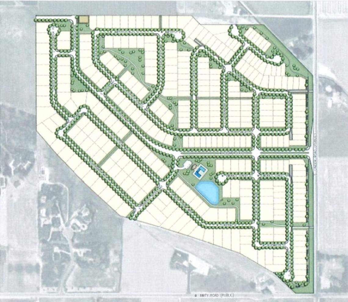 Toll Brothers applied to annex 119 acres of farmland at 4185 S. Linder Road near the northwest intersection of South Linder Road and West Amity Road.