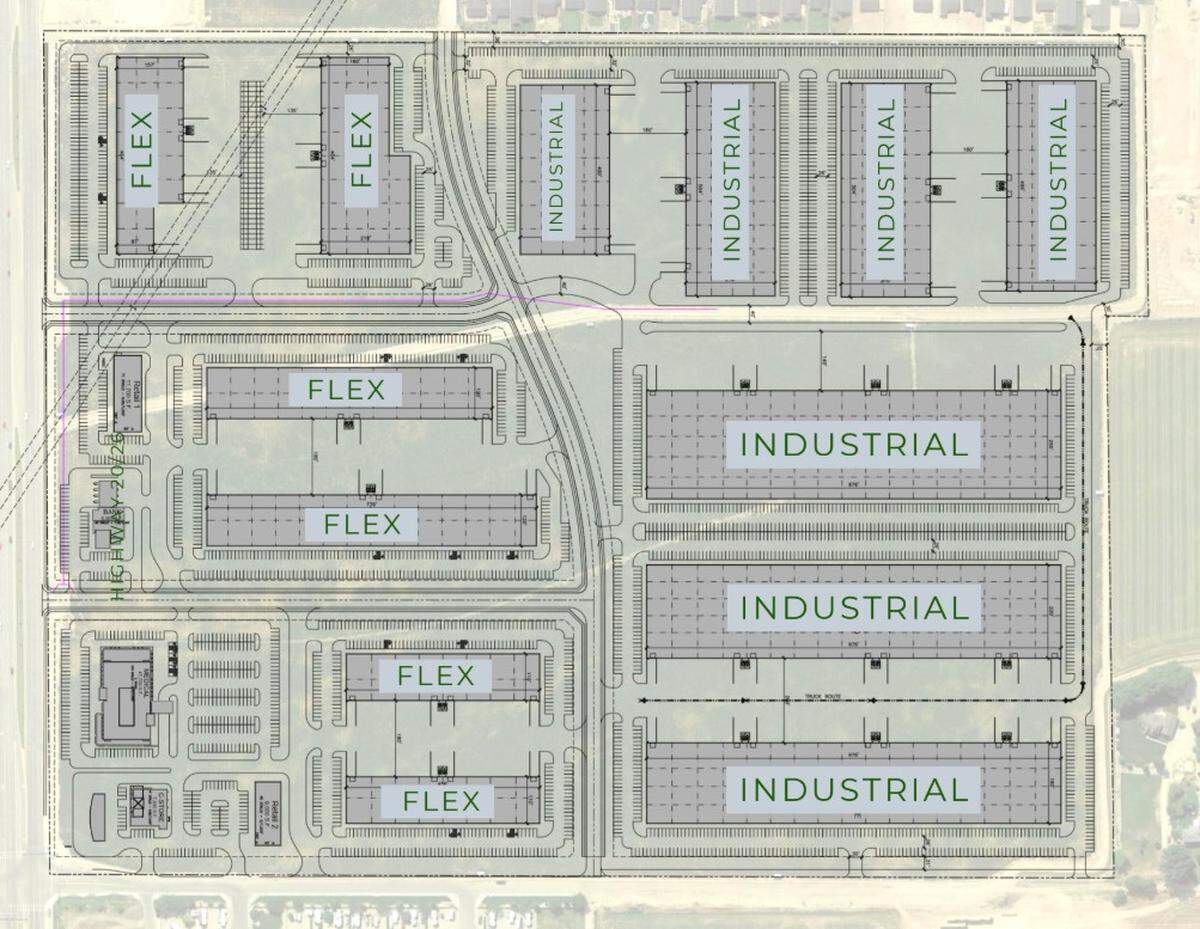 The North Ranch Business Park in Caldwell will house 1.4 million square feet of industrial and “flex” office space, which allows for light industrial businesses. It will also include 80,000 square feet of retail and medical office space.