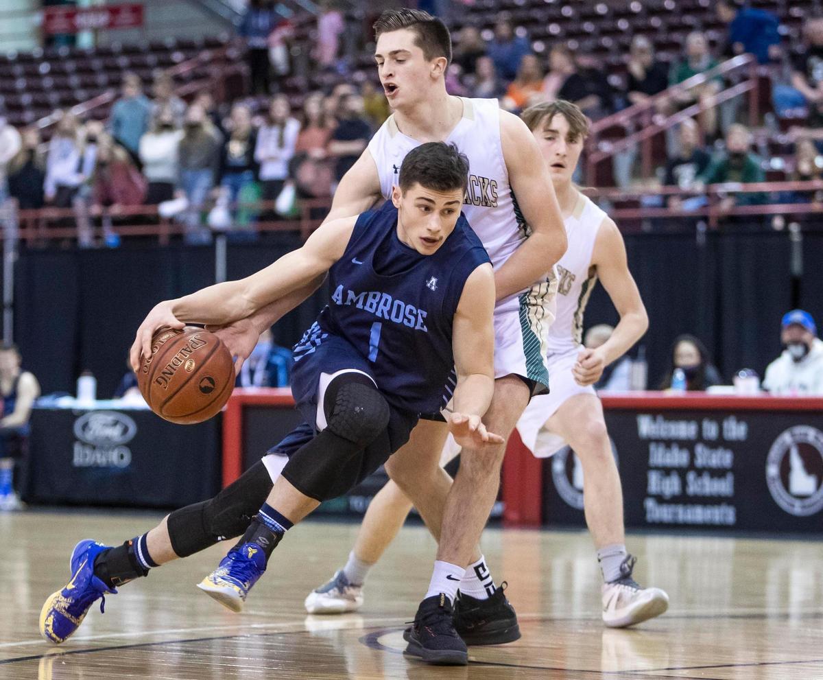 Ambrose’s Johnny Sugarman, left, has twice been voted to the All-Idaho first team.