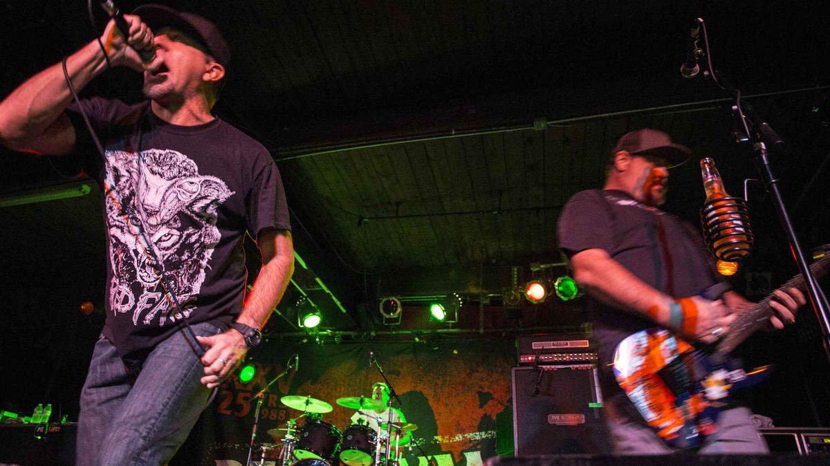 Jim Lindberg and Fletcher Dragge of Pennywise, one of the headliners at the Scallywag! festival.