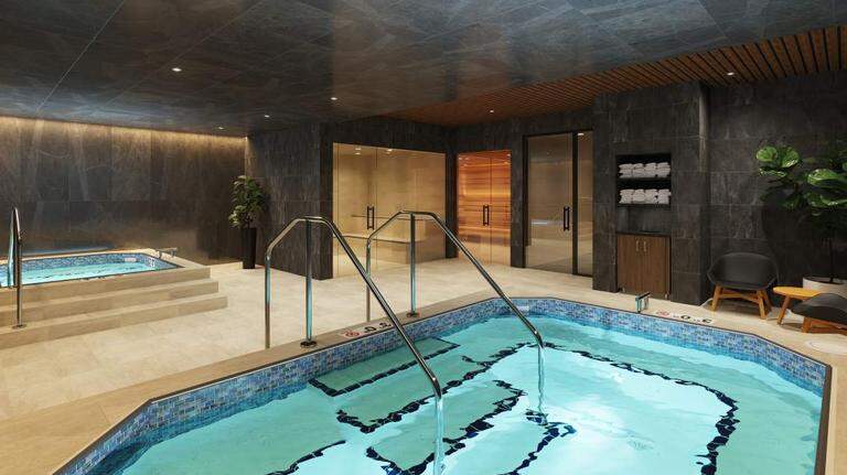 Sip beers, play tennis and hit the pool while the kids roam at Eagle’s new gym
