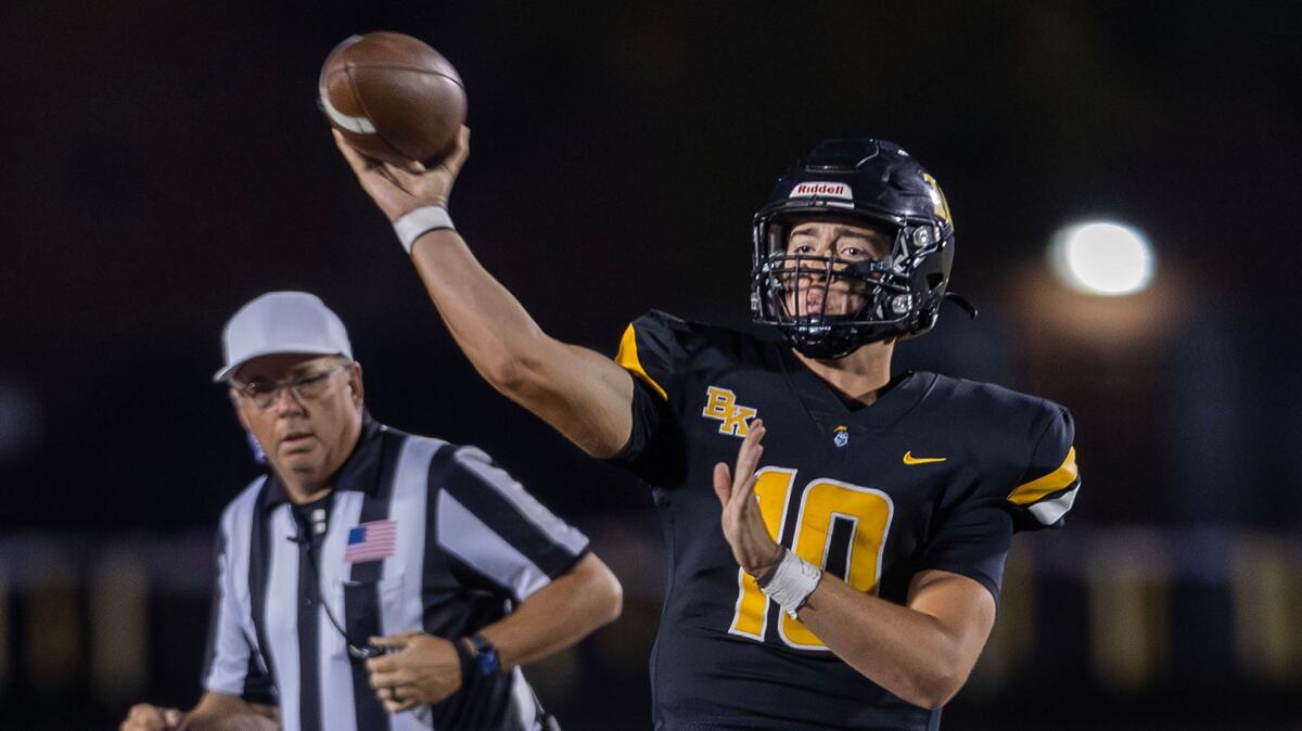 Bishop Kelly quarterback Ben Avella heads a new attack for the Knights as a three-year starter.