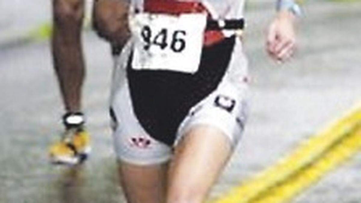 Rachel Corey, pictured here competing in the 2009 Boise 70.3 Ironman.