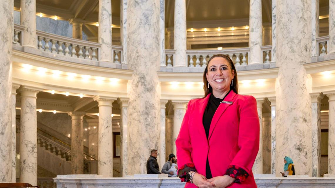 Idaho Rep. Brooke Green, D-Boise, said advanced breast cancer screening “saved my life.” At the Idaho Capitol Monday, she wore a bright pink blazer as she presented her bill, which aims to increase health insurance coverage for specialized screening for people at high risk of breast cancer.
