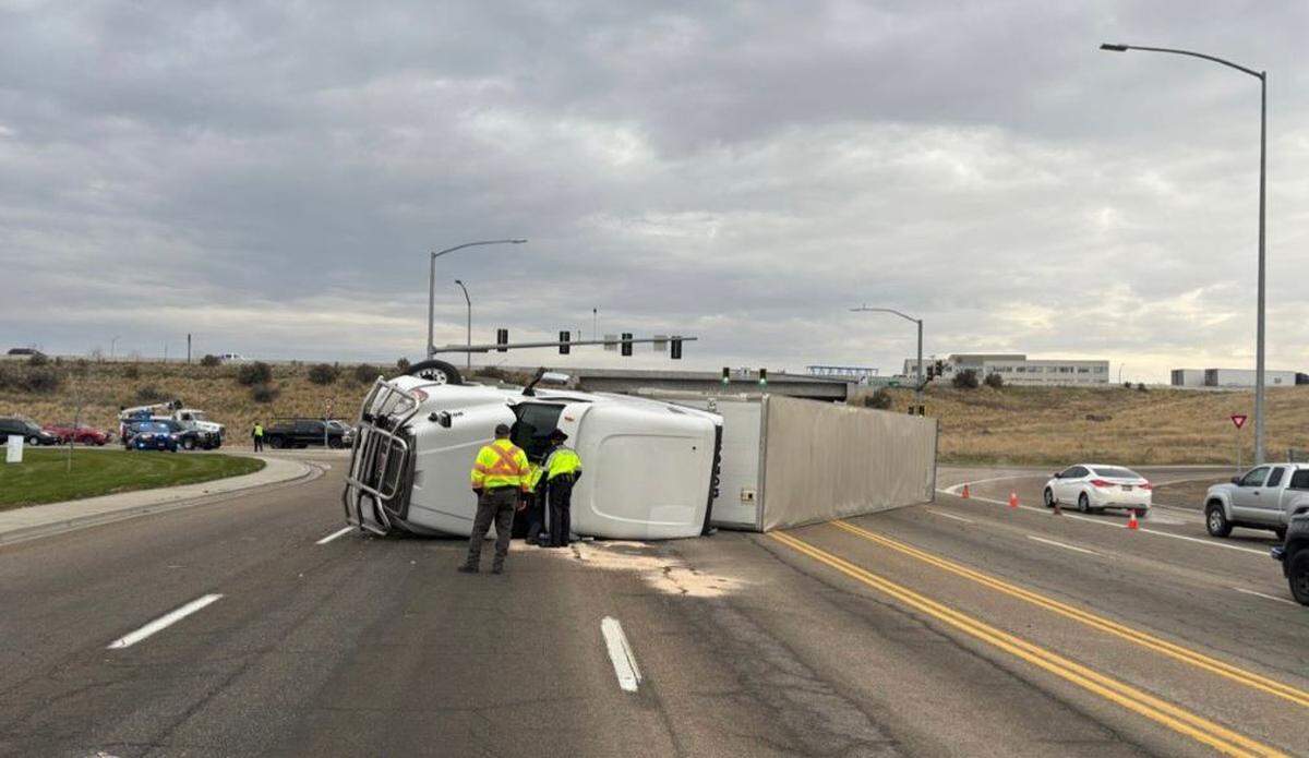 The wreck happened Monday morning.