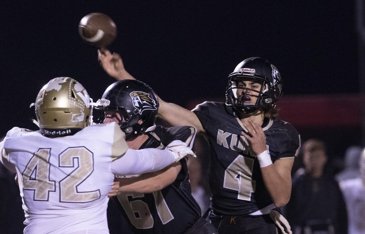 Kuna quarterback Sean Austin has the Kavemen undefeated and on the verge of their first state championship game appearance since 1998.