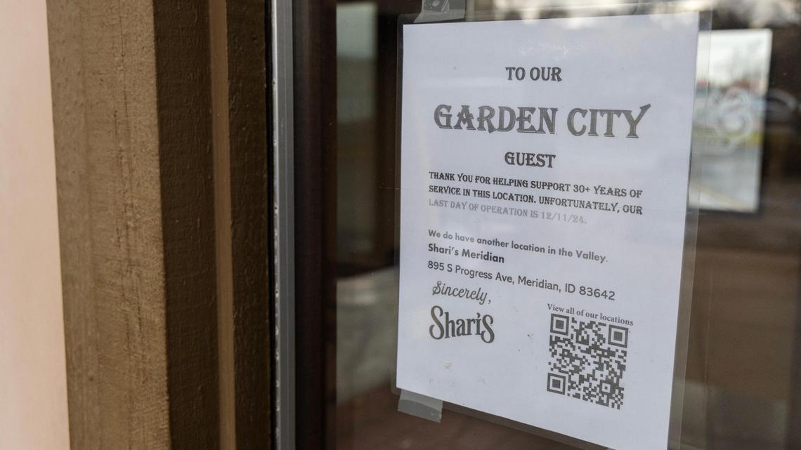 Shari’s on Chinden Avenue recently closed.