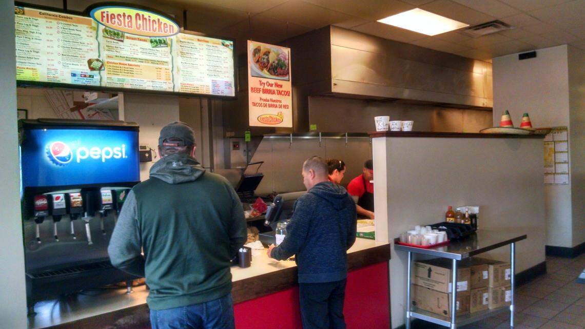 It’s not fancy, but customers aren’t there for ambiance. You order at the counter at Fiesta Chicken in Boise.