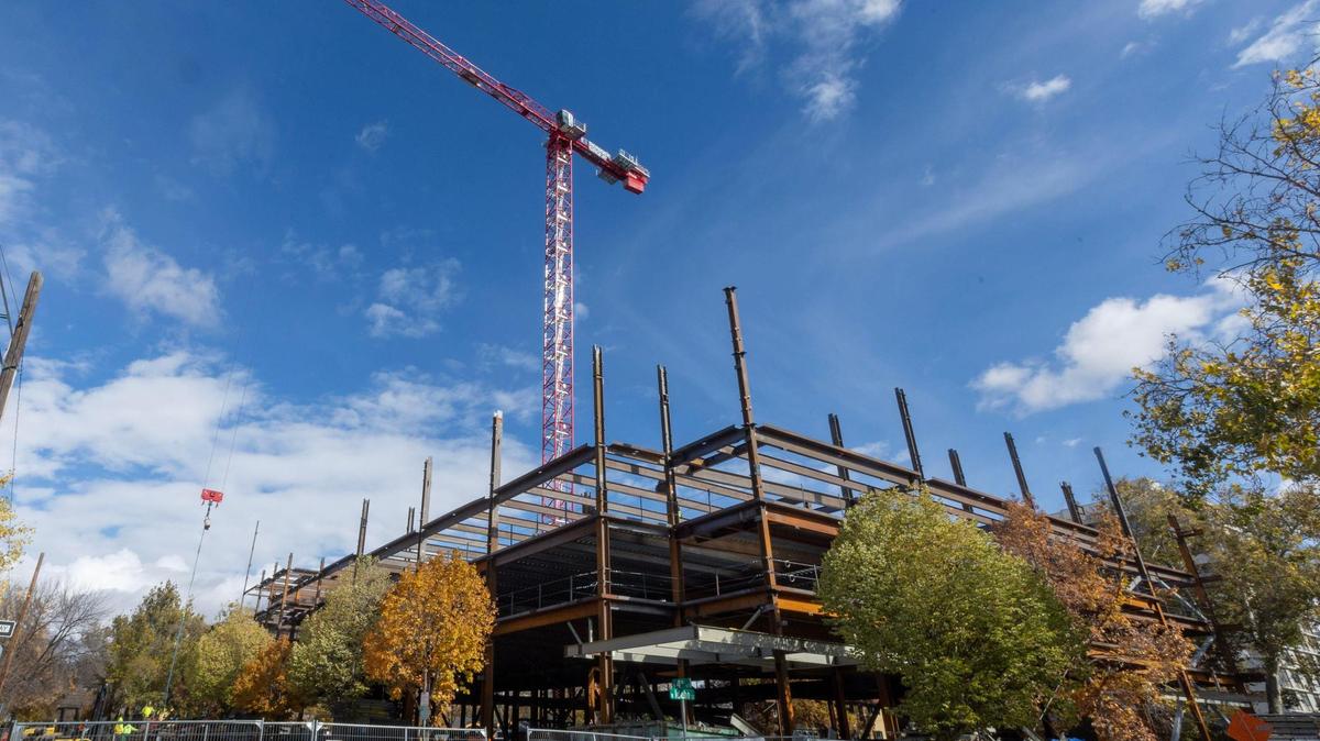 Construction in Boise in October.