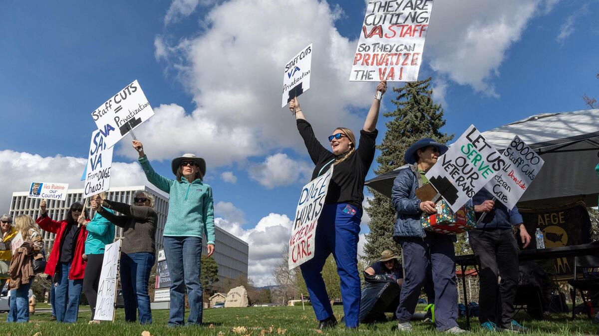 “I’m crafting against tyranny,” said Rachel, who declined to provide her last name and said she was the wife of a disabled veteran.