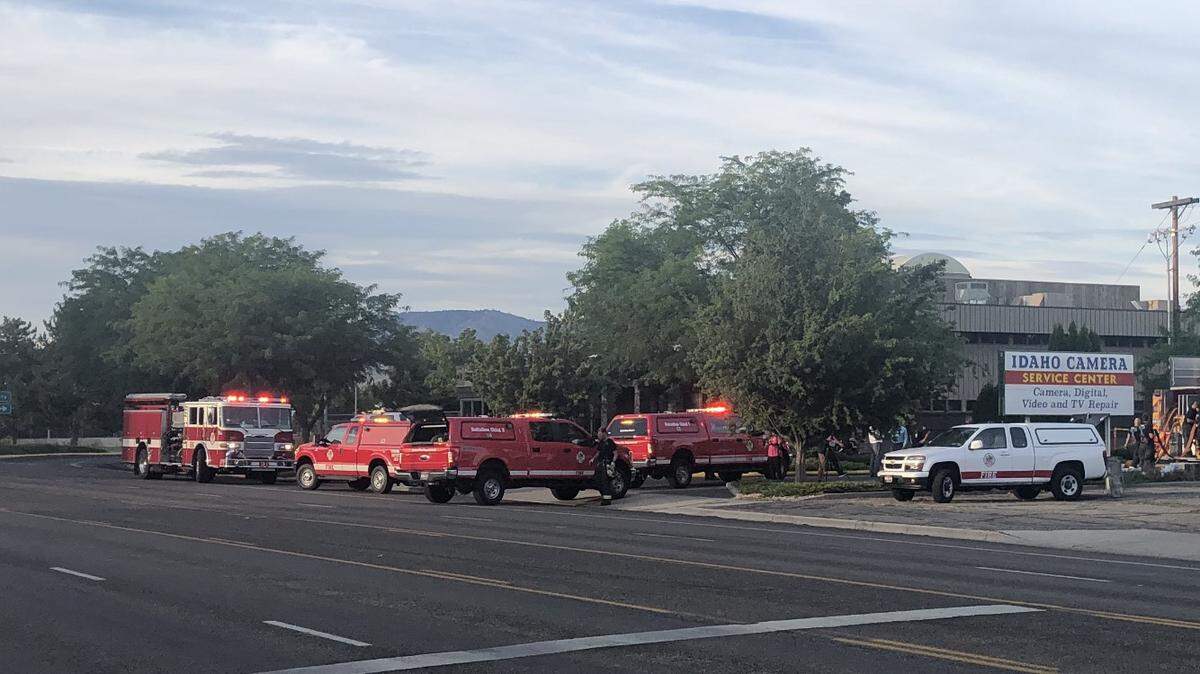 A fire broke out at a masonry business on Orchard Street on the Boise Bench Monday night.