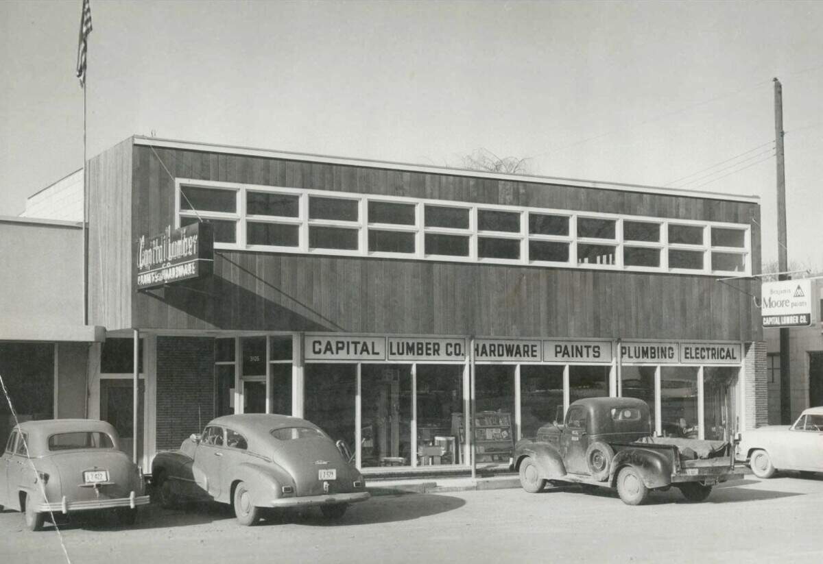 Here’s what the Capital Lumber store, 3105 W. State St., Boise, looked like sometime in the 1950s, before it was bought by Bob Perrin.