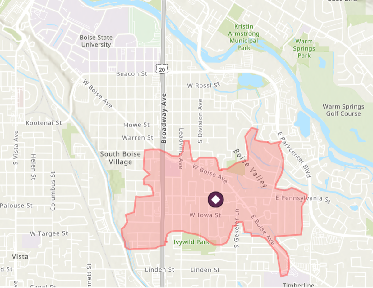 The South Boise power outage started at about 3:30 p.m., according to Idaho Power.