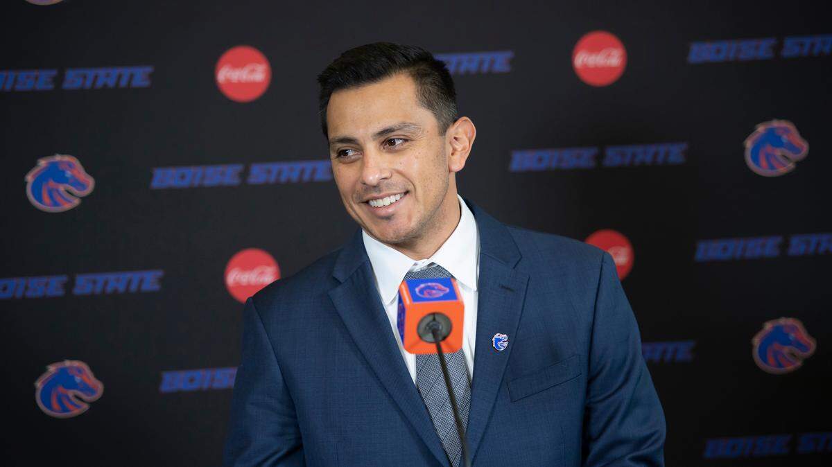 Boise State football coach Andy Avalos signed a five-year contract at his alma mater.