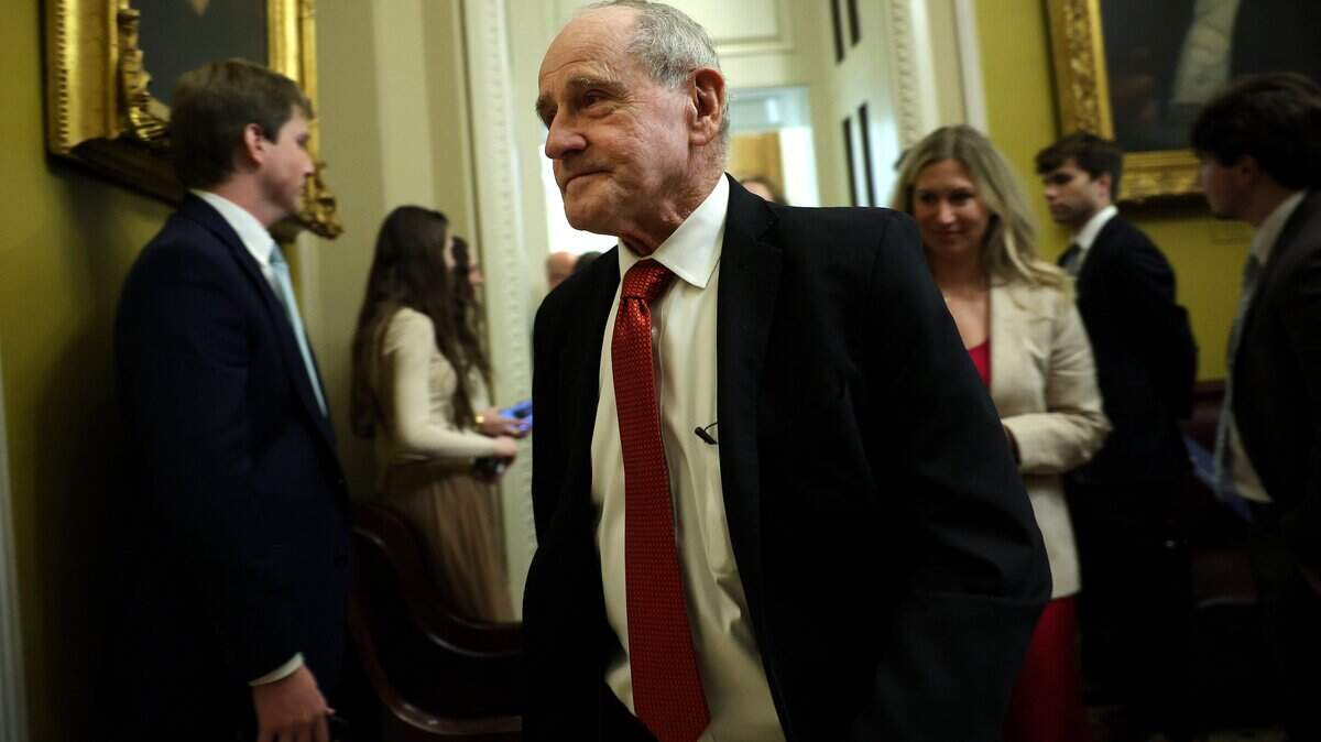 WASHINGTON, DC - JANUARY 06: U.S. Sen. Jim Risch (R-ID) leaves a weekly Republican policy luncheon at the U.S. Capitol Building on January 06, 2026 in Washington, DC. Senate Republicans stood by the Trump administration's operation that captured Venezuela's Nicolas Maduro and his wife, Cilia Flores, saying they will not tolerate tinpot dictators who allow  their countries to become staging grounds for America's adversaries. (Photo by Kevin Dietsch/Getty Images)