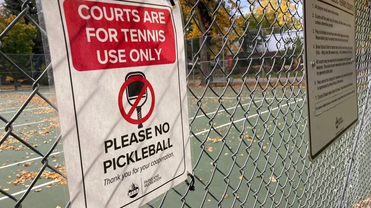 A sign at Boise’s Elm Grove Park in October 2024.