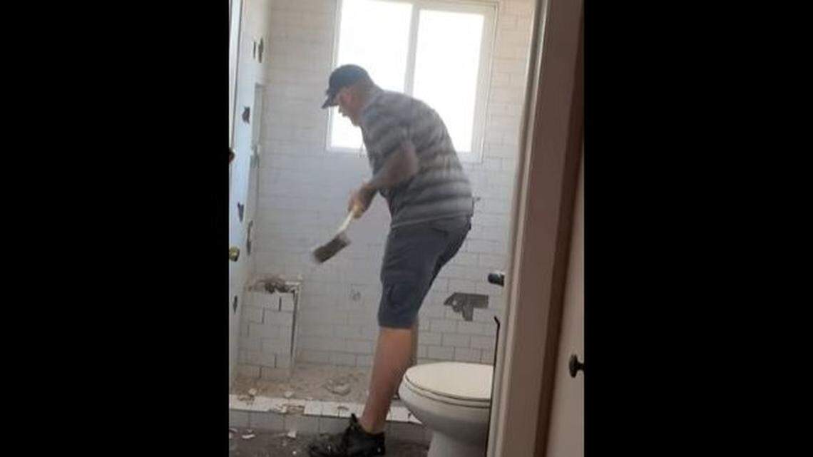 A Colorado Springs contractor shown on video smashing a woman’s bathroom remodel over a payment dispute could face criminal charges, authorities say.