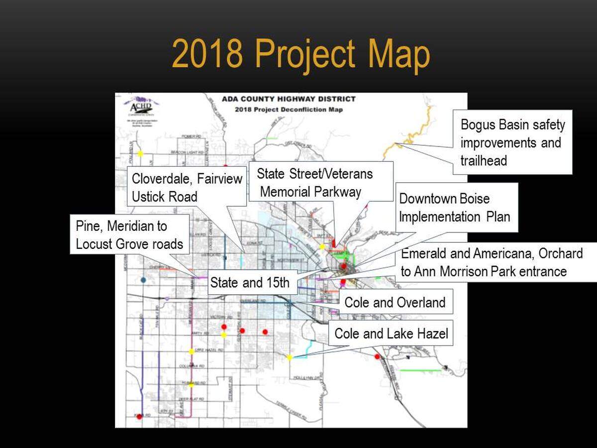 Ada County Highway District is having a record construction year. These are the agency's biggest current projects.