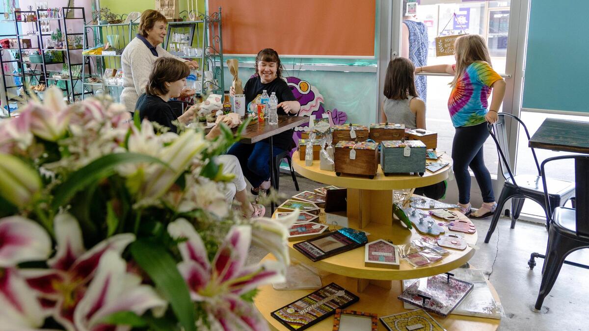 Sweet Zola’s Candy & Gift Shop employs people with developmental disabilities and trains them for work, Saturday, June 10, 2023.