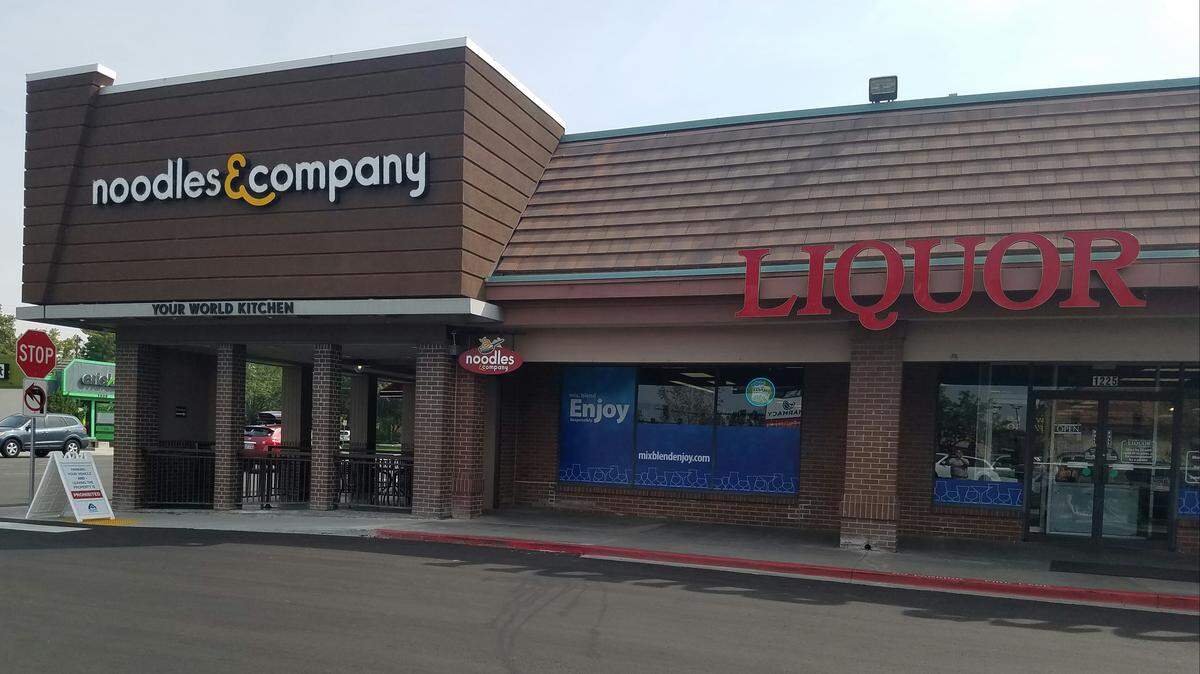 Noodles & Company will close and a state liquor store will be relocated when Albertsons tears down the building where they are located at Broadway Avenue and Beacon Street. The stores sat next to Albertsons’ grocery store, which was torn down earlier this year as the company built a new grocery store across the parking lot.