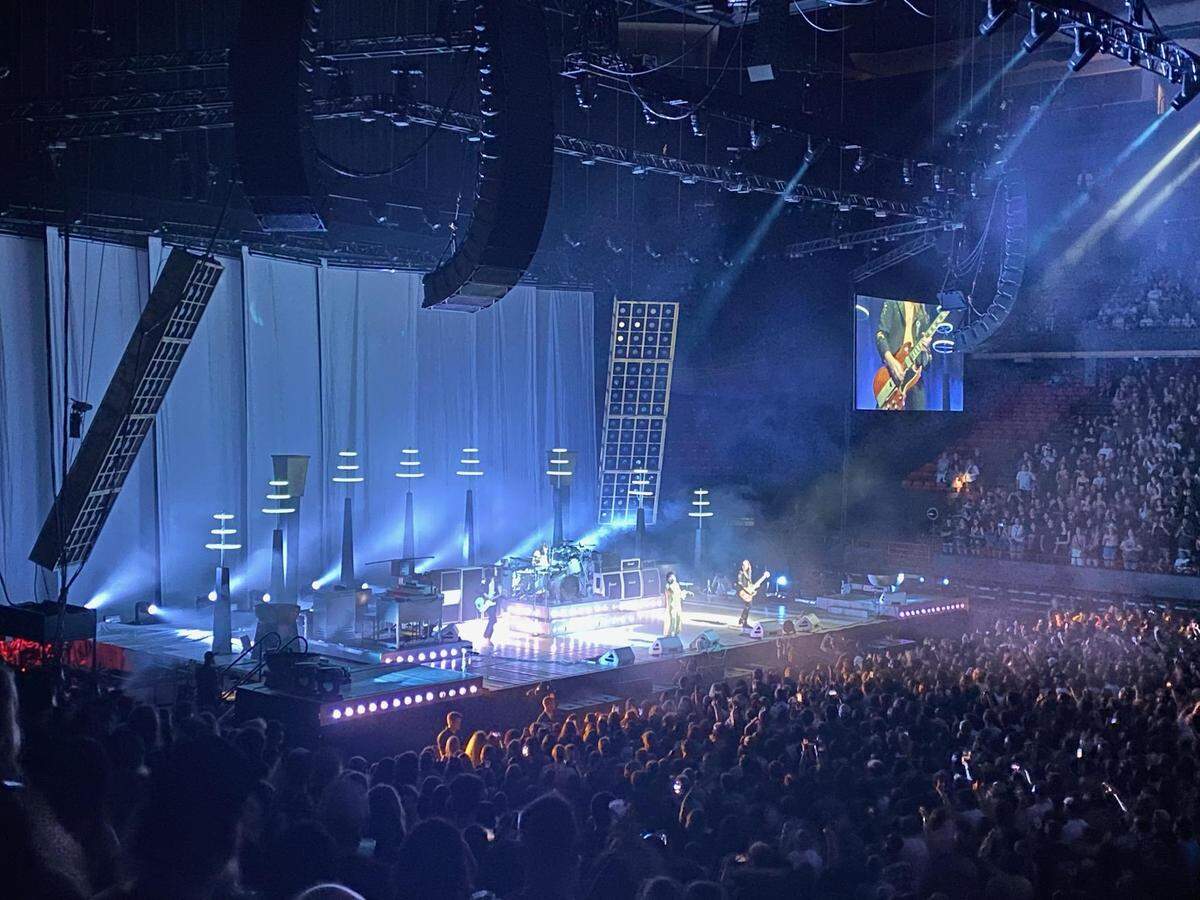 Greta Van Fleet performs Sept. 3, 2022, at ExtraMile Arena in Boise.