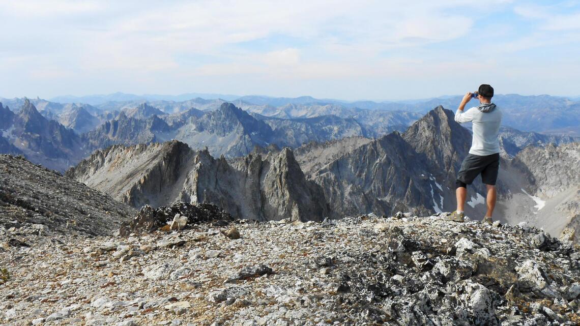 Idaho has 85 mountain ranges and subranges. Boise man summited the highest peak in each