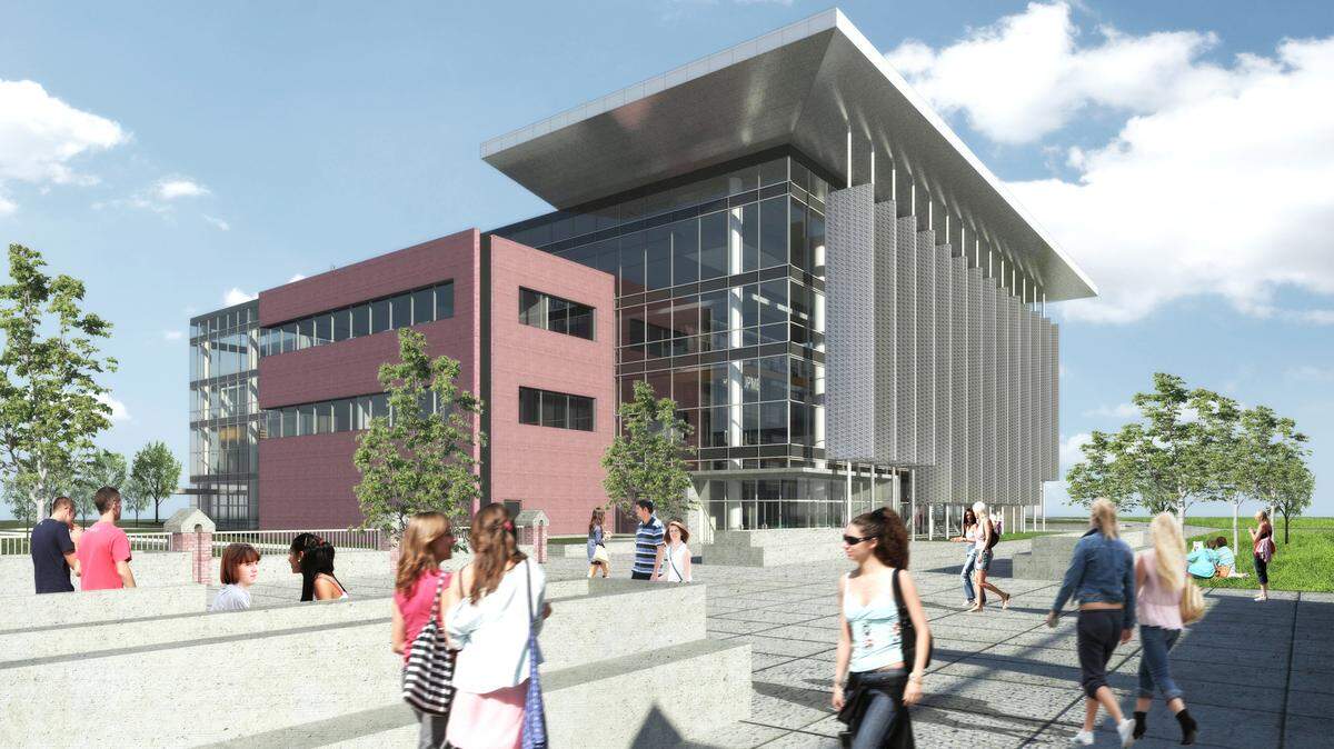 A rendering of the new health science center proposed for the CWI campus.