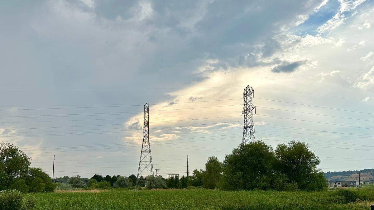 Transmission lines in Southeast Boise.