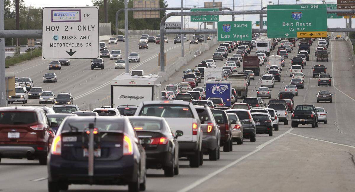 I-15 drivers in the Salt Lake City area can use express, or high-occupancy vehicle, lanes from Layton south to Spanish Fork during rush hours if their cars carry at least two people or display clean-fuel decals. Solo drivers with special passes may fill remaining spaces for a fee.